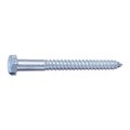 Midwest Fastener Lag Screw, 1/4 in, 3 in, Steel, Hot Dipped Galvanized Hex Hex Drive, 100 PK 05559